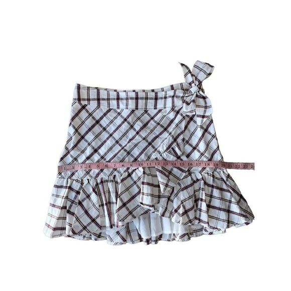Veronica Beard Memphis Ruffle Plaid Mini Skirt - Picture 13 of 14